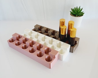 2 Tier Essential oil holder for roller bottles, Roller ball display, doterra gift, young living accessories, 3 tier storage for 10ml rollers