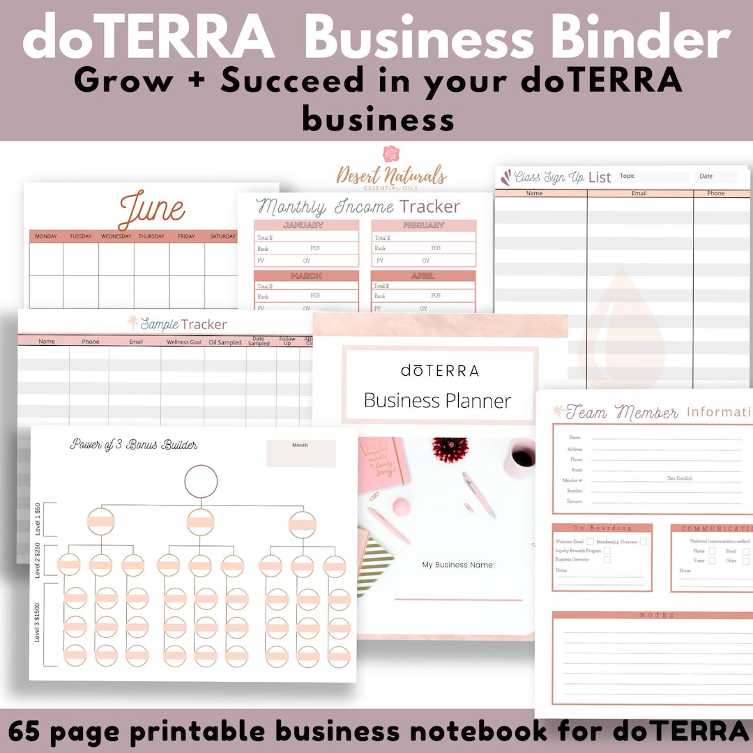 doterra-essential-oil-business-planner-undated-printable-planner-inserts-for-essential-oil-business-printable-planner-stickers-etsy