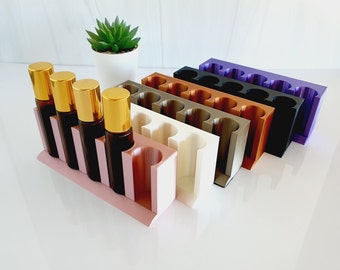 Essential Oil roller holder for 10ml roller bottle, rollerball perfume organizer, doterra, young living, birthday present, Valentine gift