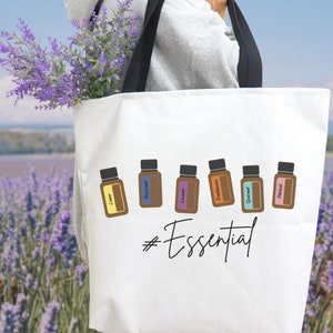 Essential Oil Tote Bag, doTERRA accessories, Young Living Accessories, Essential Oil travel bag, aromatherapy gifts, peppermint, lavender