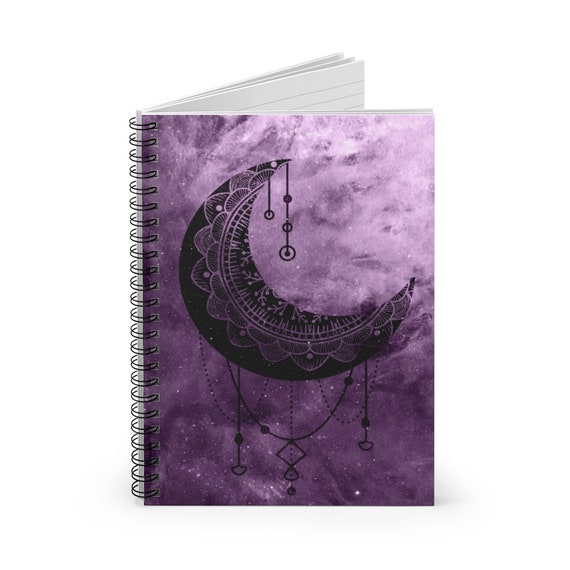 Moon Notebook Dream Journal Spiral Notebook, Journal Gift for Her
