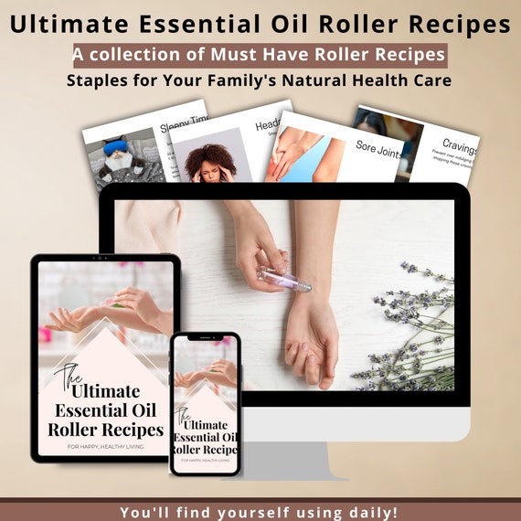 Essential Oil Recipe Book, Essential Oil Ebook, Roller Blends, Roller  Bottle Recipe Cards, Doterra Book, Young Living, Essential Oil Guide  (Instant Download) 