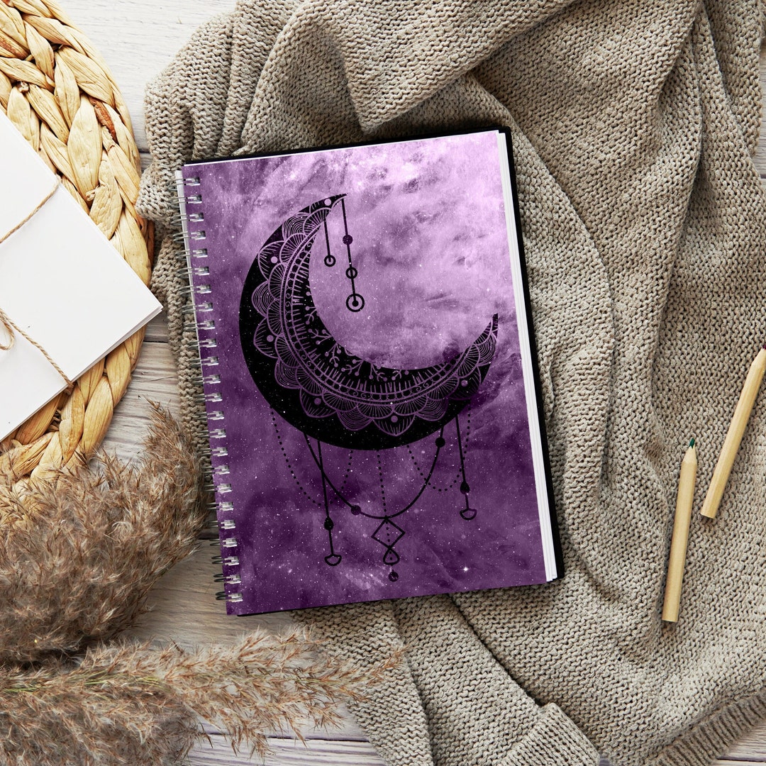 Moon Notebook Dream Journal Spiral Notebook, Journal Gift for Her