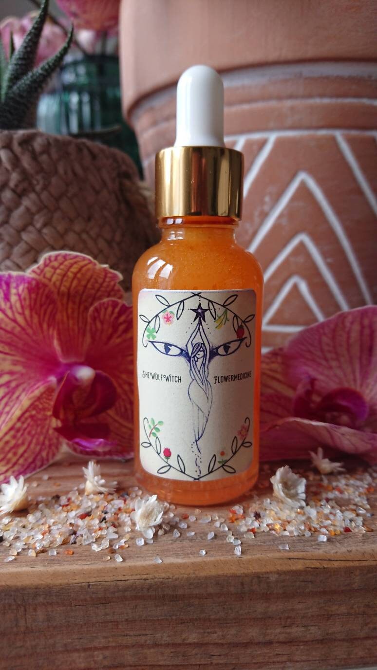Womb and Sacral chakra flower essence with crystal infusion Etsy