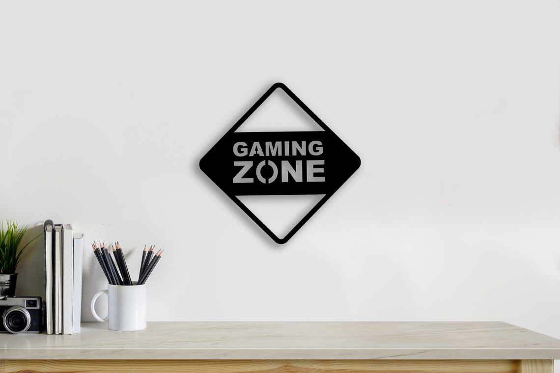 Gaming Zone wall art Game Room decor wall art game zone | Etsy