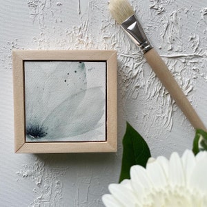 Original Hand Painted Watercolour Flower / Watercolour Florals / Custom Framed Watercolour / Natural Wood / Floral Painting / Home Decor