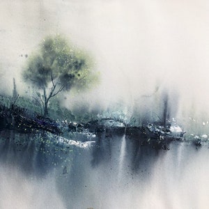Kunstdruck einer Original Aquarell Landschaft