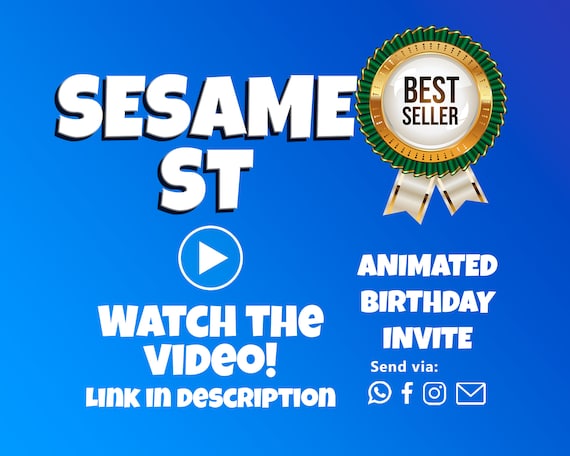 ABC 123 Birthday Video Invitation | Colorful Street Party | Animated Digital Kids Invite