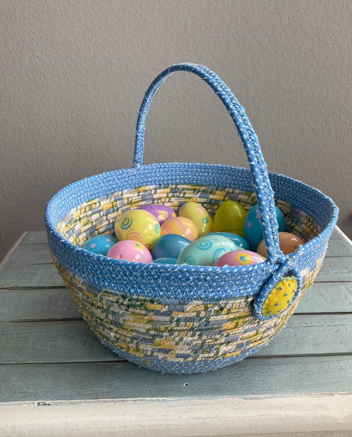 Rope Easter Egg Basket Etsy