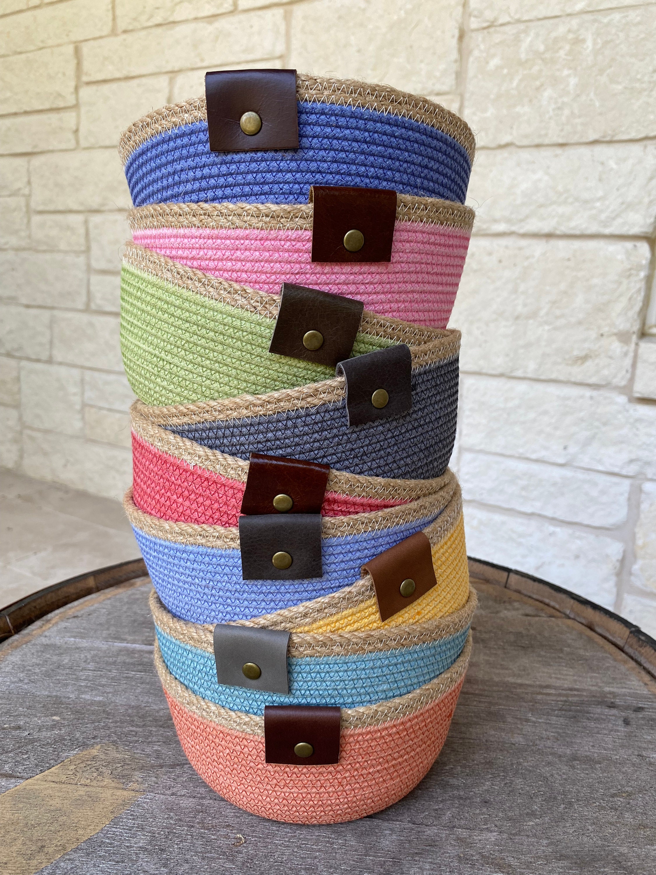 Hand-Dyed Rope Bowl