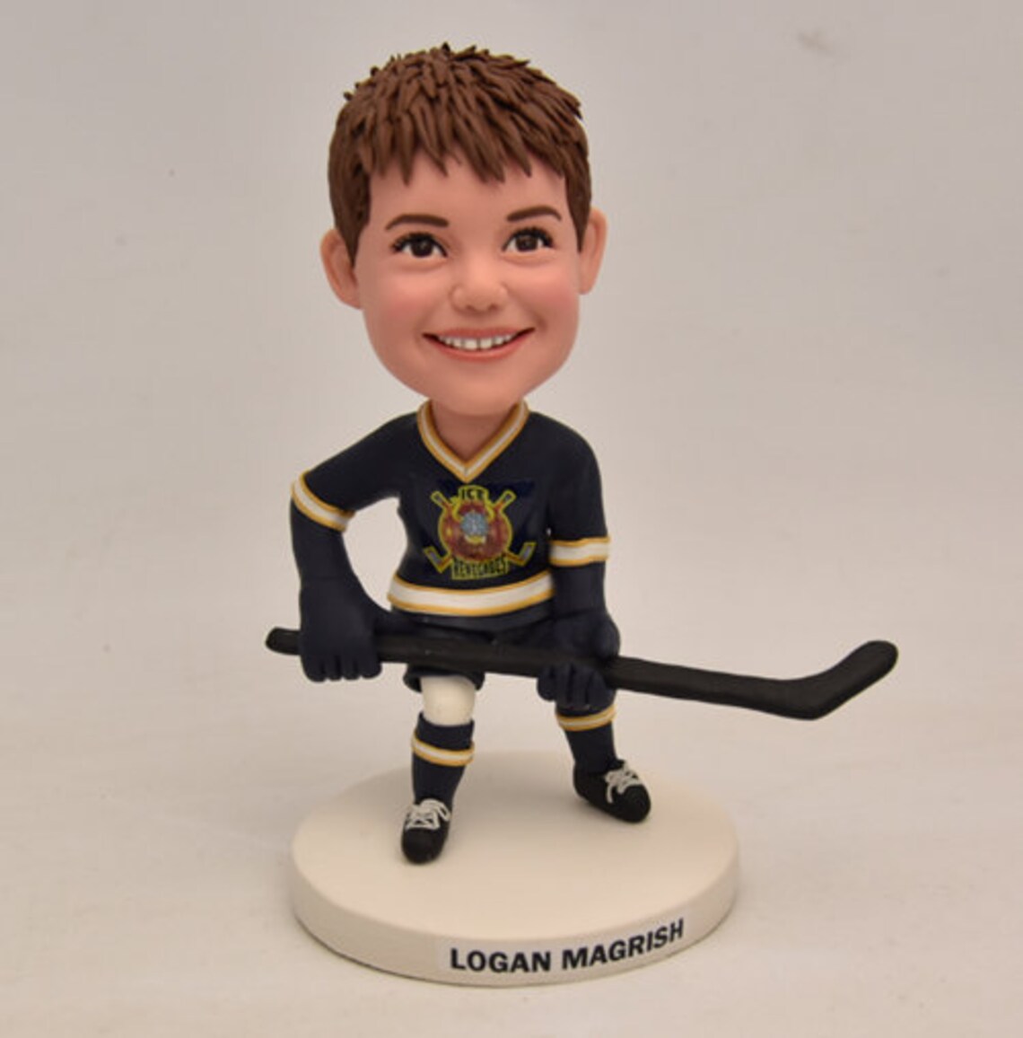 Custom Hockey Bobblehead for Kid Personalized Hockey Etsy