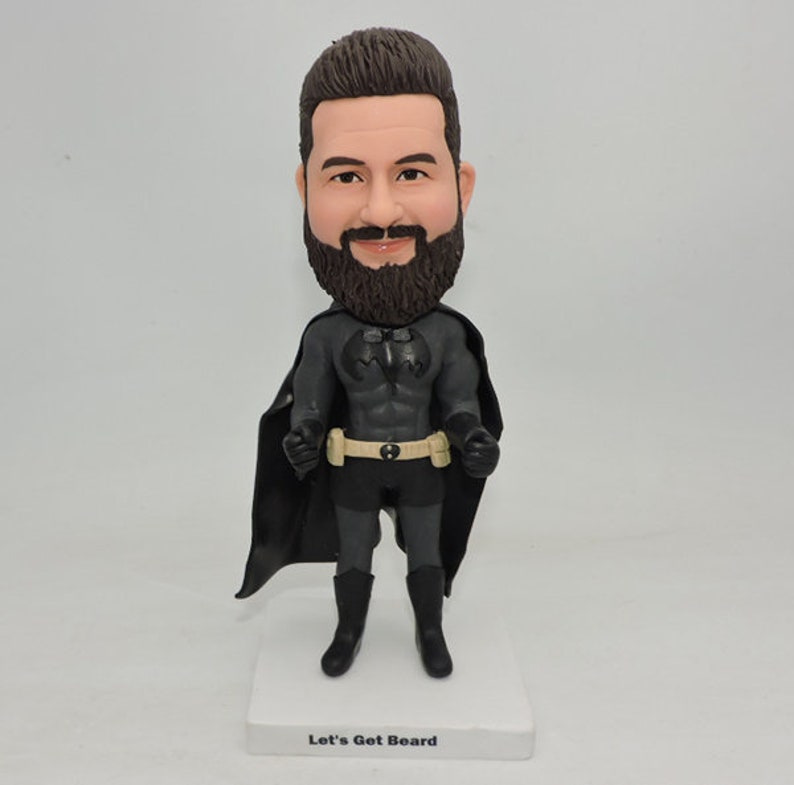 Custom action figures batman, make a batman bobblehead doll gift, custom batman bobbleheads, personalized batman bobblehead, superhero doll image 1