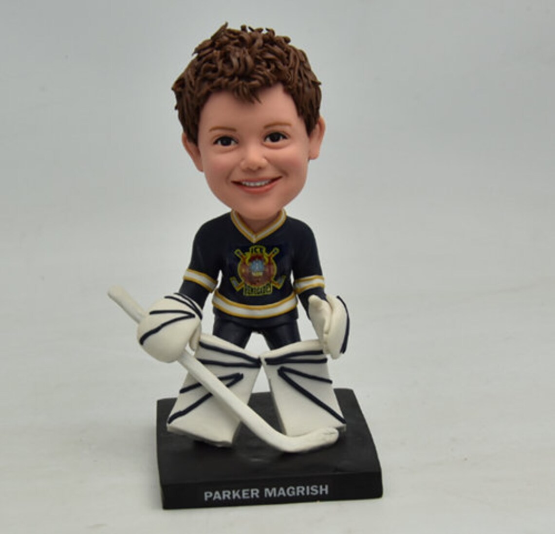 Custom Hockey Bobblehead for Kid Personalized Hockey Etsy