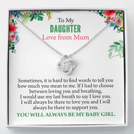 Mom Gift from Daughter Gifts for Mom from Son Mom Christmas Gift for Mom Gifts for Mom from Daughter - Necklace+CZ Diamond Just Poem-No Closing