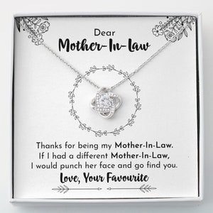 To Mother In Law Christmas Gift,Necklace For Mother In Law, Wedding Gift For Mother In Law, Wedding Present For Mother Of Groom, Sentimental