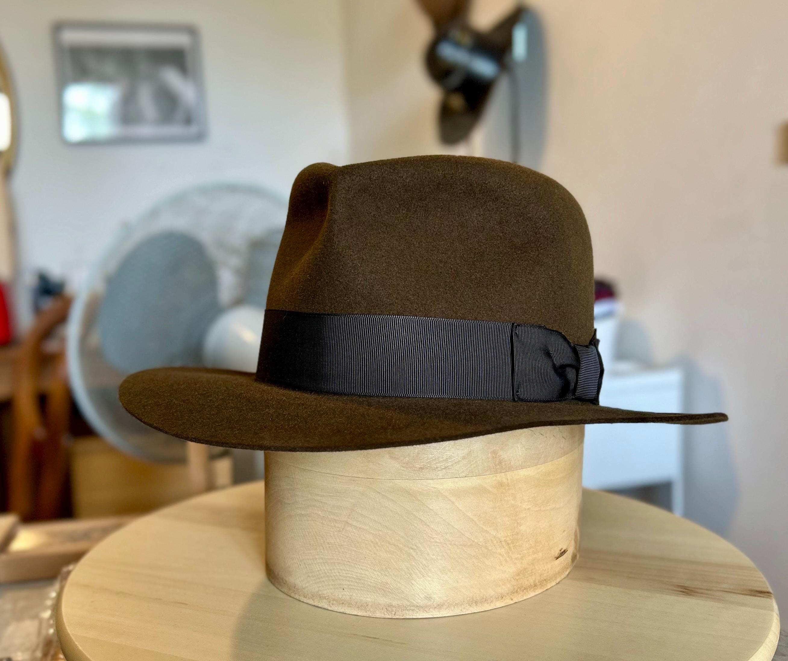 【超美品】Herbert Johnson フェルトハット 70s- 80s Herbert Johnson Hatters Men's Fedora Felt Hat