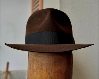 Indy Crusade Fedora (rabbit) - Etsy
