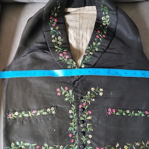 Mid 19th Century, Silk Embroidered Waistcoat