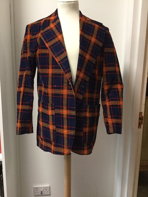 Corduroy Plaid Jacket 42" Chest