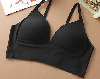 Sexy Seamless Bralette, Seamless Sports Bra, Seamless Push up Bra, Soft Padded Bralette, Petite Bra, Wire Free Bra, Valentines Gift for Her