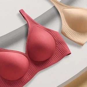 Super Seamless Padded Plunge Bra, Everyday T-Shirt Bra, Wire Free Bra, Maternity Bra, Comfortable Bra, Sports Yoga Bra, Gift for Her