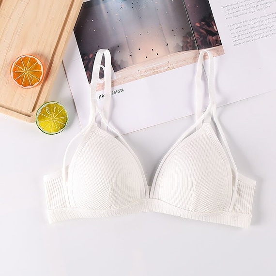Sexy Double Strap Push up Bralette, Seamless Push up Bra, Soft Padded  Bralette, Petite Bralette, Wire Free Bra, Valentines Gift for Her 