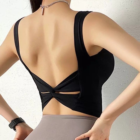 Sexy Bralette Top Bra, Premium Quality Seamless Backless Crop Top, Insta  Fitness Top, Shockproof Padded Sexy Sports Bra Top, Gift for Her 