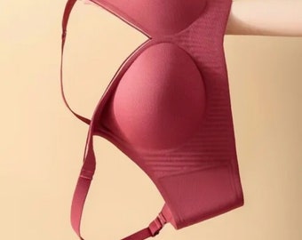Seamless Padded Plunge Bra, Everyday T-Shirt Bra, Wire Free Bra, Maternity Bra, Comfortable Bra, Sports Yoga Bra, Gift for Her