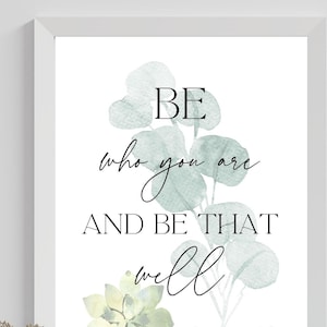 Soyez qui vous êtes imprimable, soyez qui vous êtes Téléchargement numérique, St. François de Sales, Christian Kids Prints, Catholic Prints, Christian Wall Art