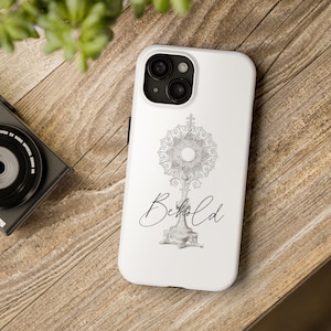 Voici la coque de portable solide monstrance, catholique traditionnelle pour iPhone, cadeau orthodoxe, couverture de téléphone portable, Seigneur eucharistique, communion, calice