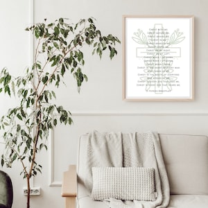 St. Patrick Brustplatte DRUCKBAR Poster, Christus mit mir Gebet, Brustpanzer von St Patrick Digitaldruck, irischer Segen, katholischer Heiliger