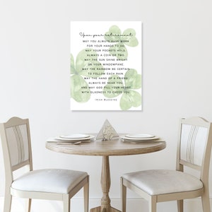 Retirement Blessing, Irish Blessing for Retirement Poem, Canvas Wall ...