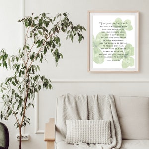 Retirement Irish Blessing Poem Printable Wall Art Poster Retirement ...