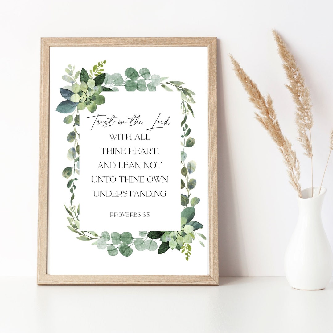 Personalized Bible Verse Printable Art, Custom Scripture Verse Digital ...