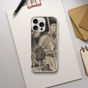 Joan of Arc Cell Phone Case, Armor of God Christian iPhone Case, Traditional Catholic Artwork Samsung Case, Confirmation Gift, Orthodox iPhone 15 Pro Max