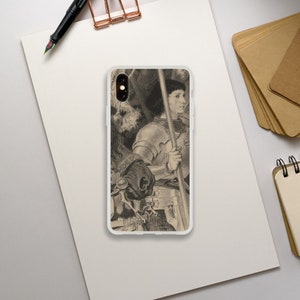 Joan of Arc Cell Phone Case, Armor of God Christian iPhone Case, Traditional Catholic Artwork Samsung Case, Confirmation Gift, Orthodox iPhone XS