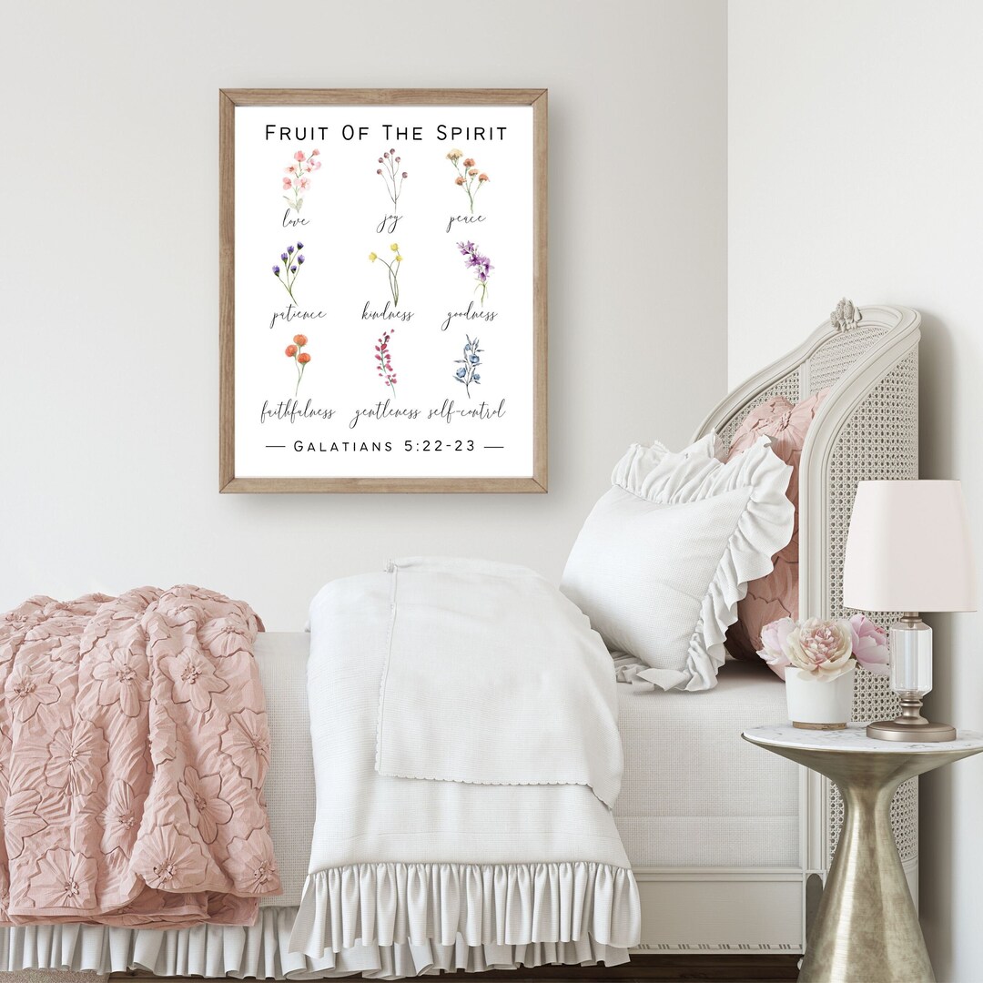 Galatians 5:22-23, Fruit of the Spirit Printable Wall Art Print ...