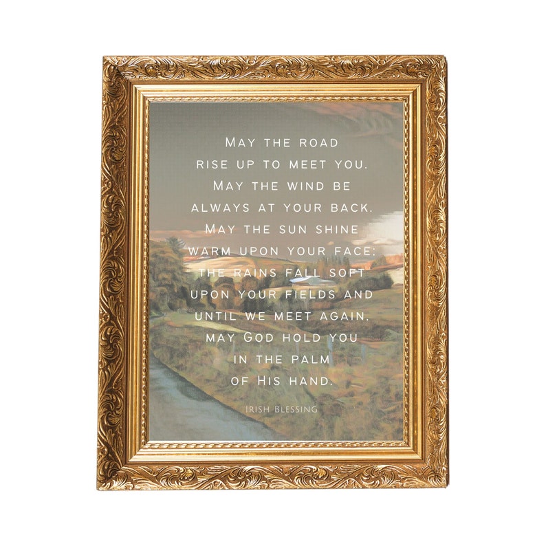 Irish Blessing PRINTABLE Poster May the Road Rise to Meet - Etsy Canada