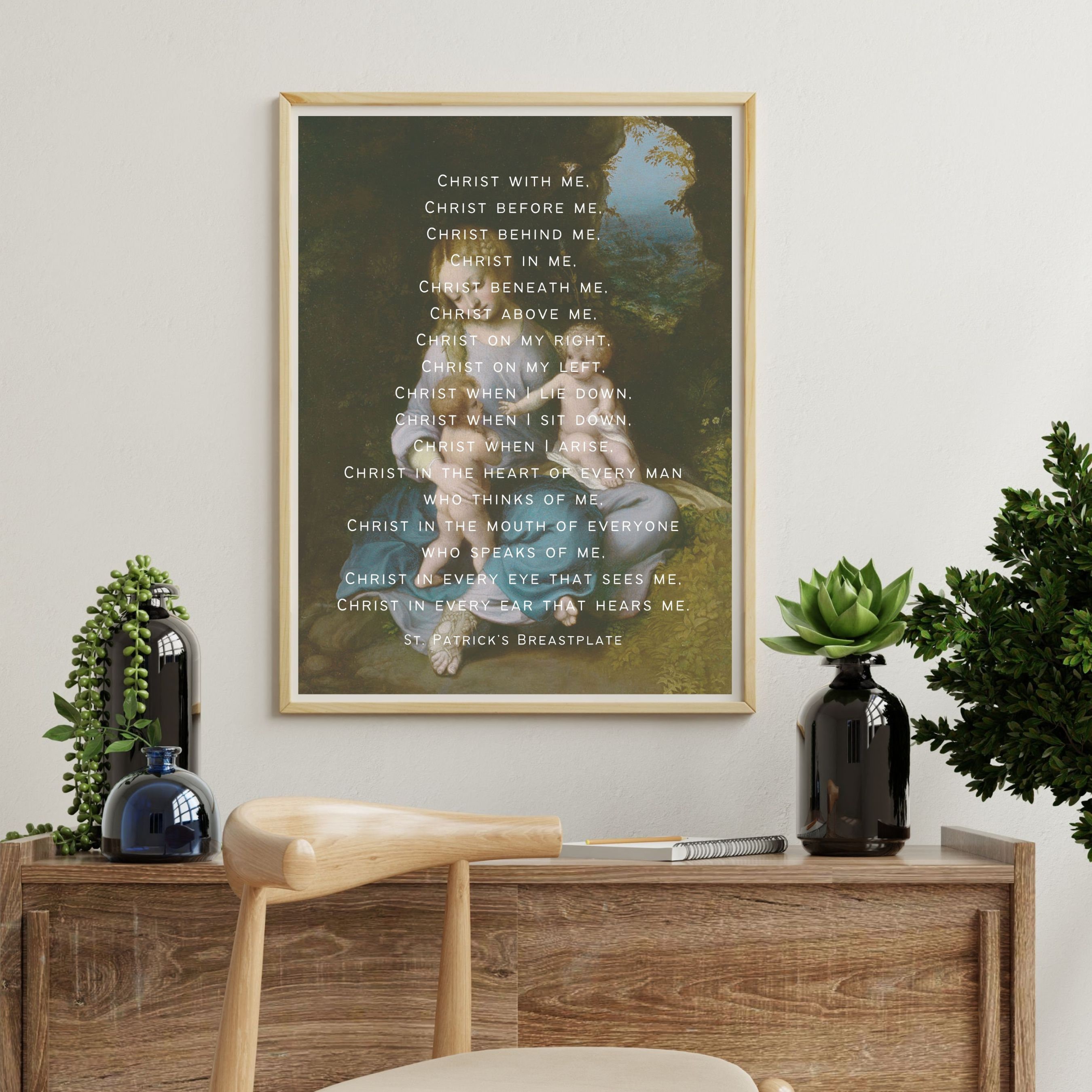Saint Patrick Breastplate PRINTABLE Poster, Christ With Me Prayer ...