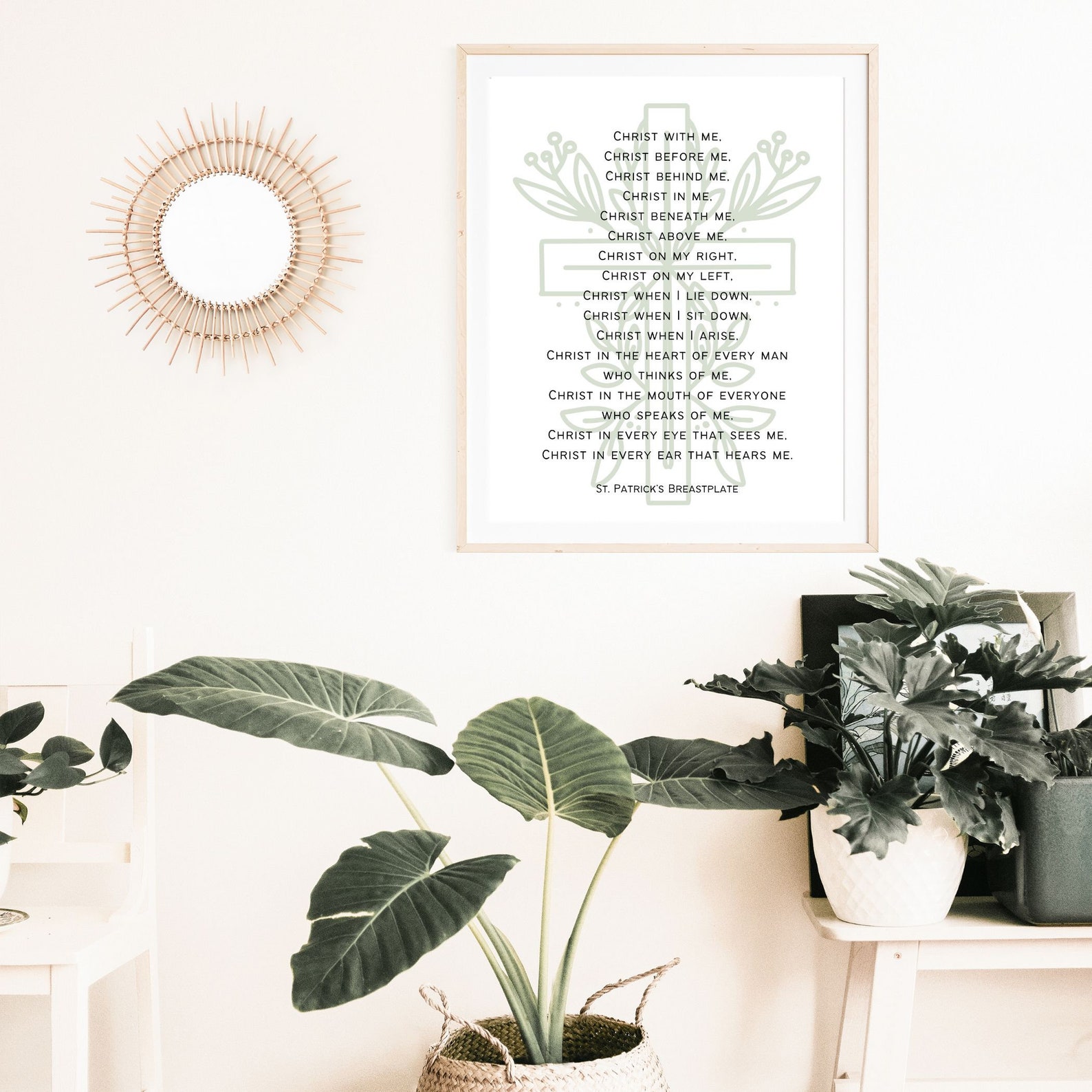 Saint Patrick Breastplate PRINTABLE Poster, Christ With Me Prayer ...