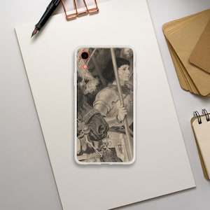 Joan of Arc Cell Phone Case, Armor of God Christian iPhone Case, Traditional Catholic Artwork Samsung Case, Confirmation Gift, Orthodox iPhone XR