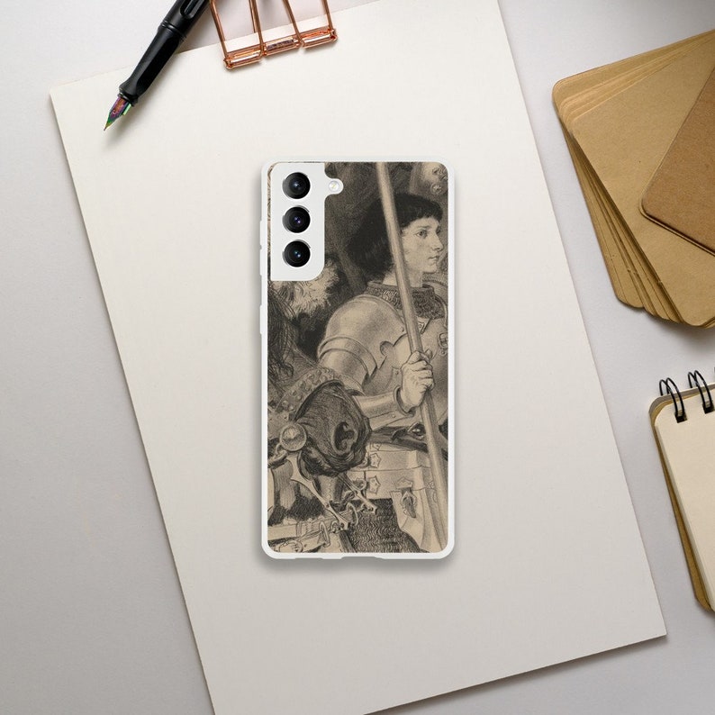 Joan of Arc Cell Phone Case, Armor of God Christian iPhone Case, Traditional Catholic Artwork Samsung Case, Confirmation Gift, Orthodox Galaxy S21