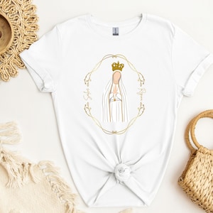 Traditional Catholic Virgin Mary Shirt Salve Regina TShirt Catholic Sweatshirt Hail Holy Queen TShirt Catholic Gift for Her CCD Religious