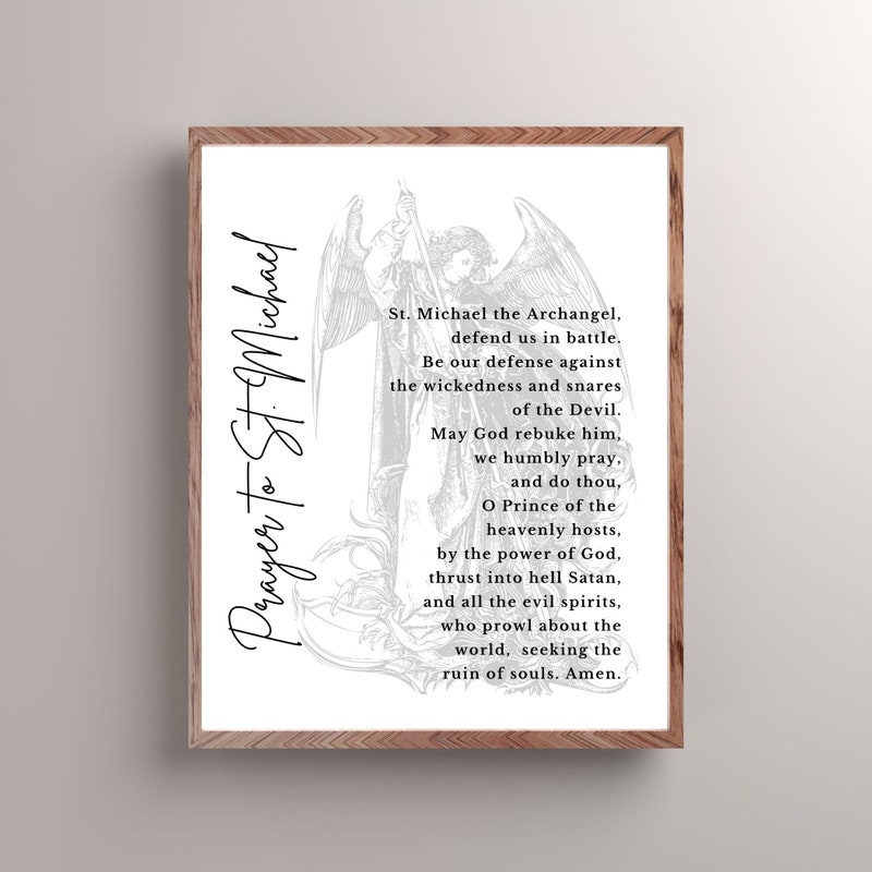 St Michael Printable - Etsy