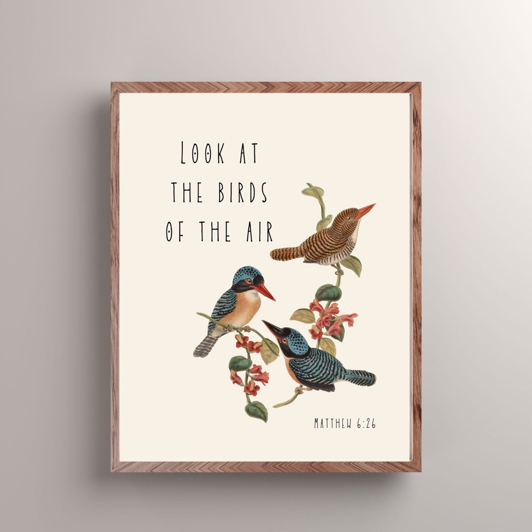 Scripture Printable Poster Christian Wall Art Digital Print Look at the ...