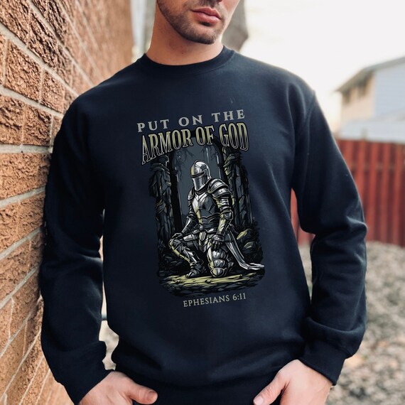 Armour of God Against Evil Lion of Judah Hoodie Jesus Christ Hooded Sweatshirt Armour of God Against Evil Lion of Judah Hoodie Jesus Christ Hooded Sweatshirt