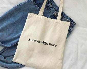 Liberty Bags OAD113 Mockup, Canvas Tote Bag Mockup, Minimalist Style Mockup, Printify Mockup, Pinterest Mockup, Port Authority B150 Bags