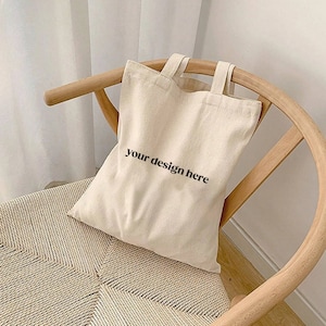 Liberty Borse OAD113 Mockup, Mockup borsa tote in tela, Mockup stile minimalista, Mockup Printify, Mockup Pinterest, Borse B150 dell'autorità portuale