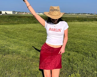 Darlin' Baby Tee | Country Concert Cropped Graphic Tee