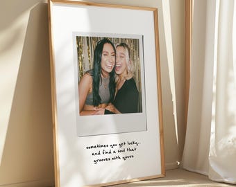Custom Polaroid Print Gift, Personalized Present, Gift For Her, Digital Download Wall Art